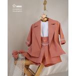 ست دخترانه الیزه رنگ صورتی