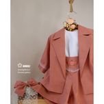 ست دخترانه الیزه رنگ صورتی