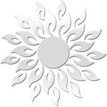 آینه پلکسی گلس مدل خورشید بسته 29 عددی