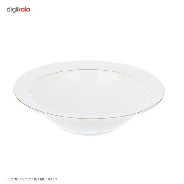 سرویس غذاخوری 28 پارچه 6 نفر چینی زرین ایران مدل Sepid Sadaf Top Grade