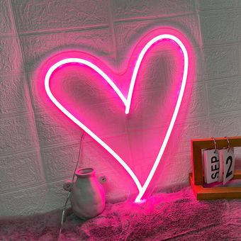 تابلو نئون فلکسی طرح قلب مدل G2