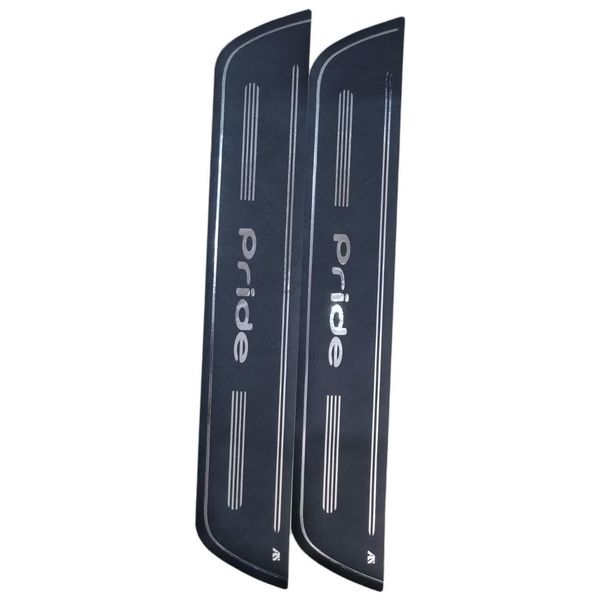 برچسب پارکابی خودرو امیران اسپرت طرح چرم کد 2025045 مناسب برای وانت پراید 151 مجموعه 2 عددی