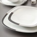 سرویس غذاخوری 27 پارچه 6 نفر چینی زرین ایران مدل وگاس اوریت سری کواترو درجه عالی