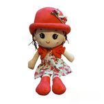 عروسک مدل دختر کلاهدار ارتفاع 50 سانتی متر