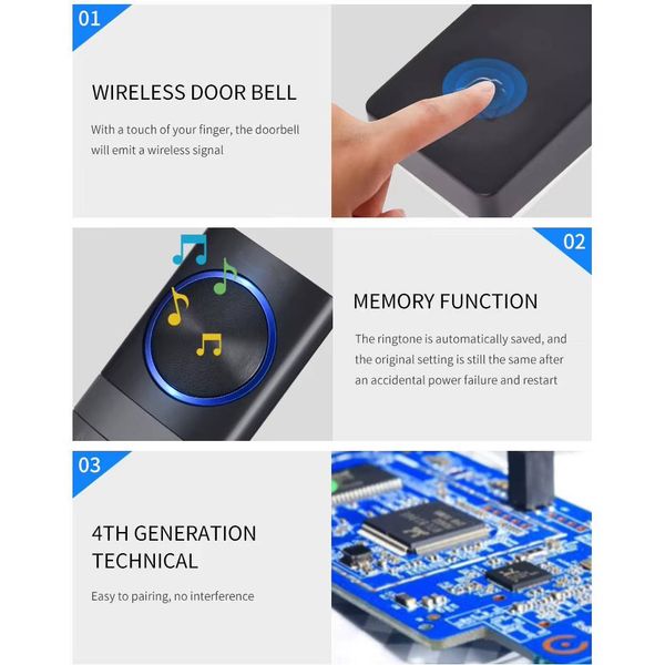 زنگ بی سیم مدل N189-BB