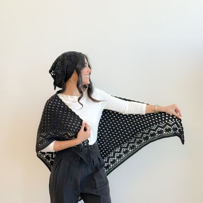 اشارپ زنانه دستبافت شاهو مدل Auraline