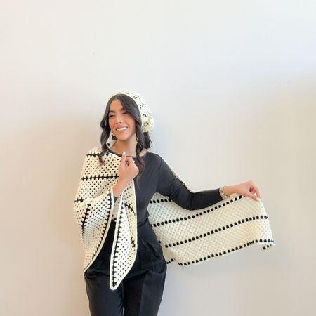 اشارپ زنانه دستبافت شاهو مدل Ivory Lines