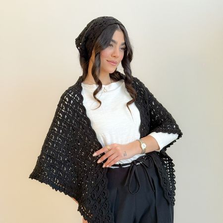 اشارپ زنانه دستبافت شاهو مدل Solenne