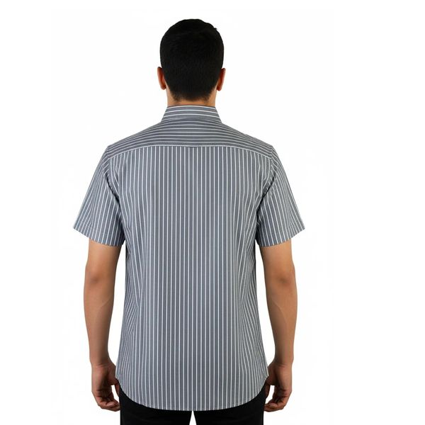 پیراهن آستین کوتاه یقه برگردان مردانه مدل MDSS-CH7022