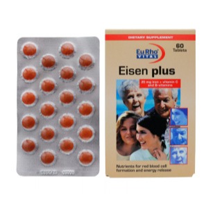قرص آهن یوروویتال مدل Eisen Plus بسته 60 عددی