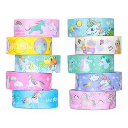 چسب کاغذی  فانتزی طرح یونیکورن مجموعه 10 عددی