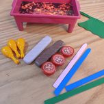 ست اسباب بازی آشپزخانه مدل باربیکیو و منقل