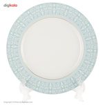 سرویس 102 پارچه چینی زرین ایران سری ایتالیا اف مدل سپید صدف درجه یک