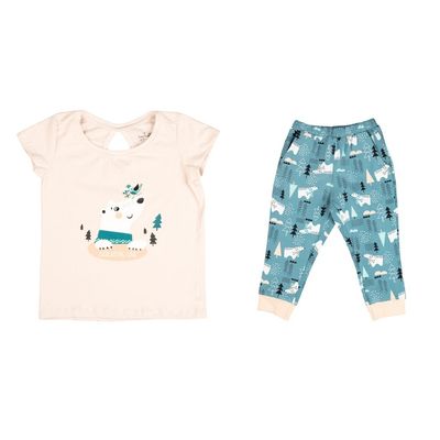 ست تی‌شرت آستین کوتاه و شلوار راحتی بچگانه مدل SB-SS-1682*363