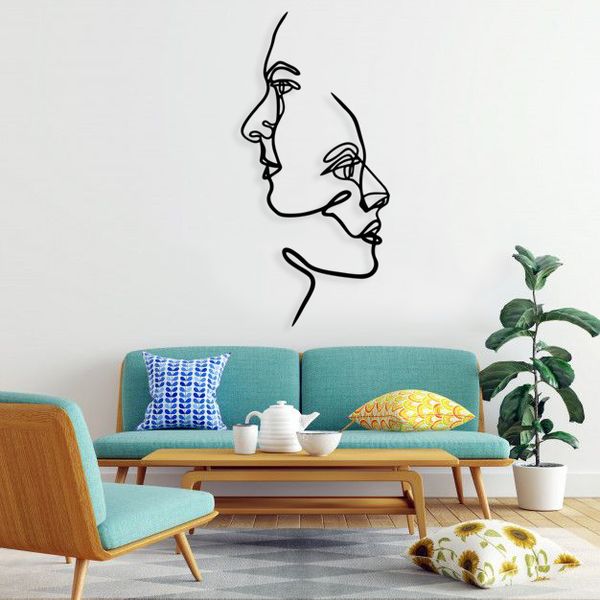 استیکر دیواری طرح صورتک کد 008