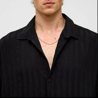 پیراهن راه راه VAMOS رنگ مشکی