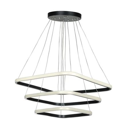 لوستر مدرن مدل مربع ۳حلقه