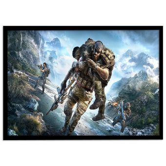 تابلو نوری بکلیت مدل طرح بازی گیمینگ Ghost Recon مدل چراغدار B-s1406