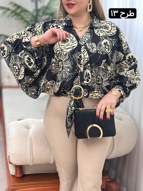 شومیز الیزه حلقه ای 2763