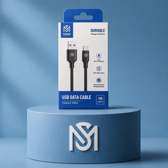 کابل USB به USB-C برند NSM مدل Durable – طول 1 متر