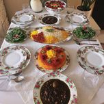 سرویس غذاخوری 102 پارچه چینی زرین ایران سری ایتالیا اف مدل Bidgol درجه عالی