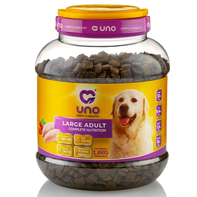 غذای خشک سگ اونو مناسب نژاد بزرگ بالغ / Uno large adult dry food