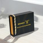 دستبند زنانه استیل ضد زنگ برندا با آهنربا، ژرمانیوم، یون منفی و مادون قرمز دور (FIR)