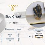 دستبند و گردنبند استیل ضد زنگ زنانه Branda با خاصیت مغناطیسی، FIR، یون منفی و ژرمانیومBPS4-RG1046
