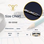 دستبند زنانه استیل ضد زنگ برندا با آهنربا، ژرمانیوم، یون منفی و مادون قرمز دور (FIR)