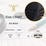 دستبند استیل ضد زنگ برندا با آهنربا، ژرمانیوم، مادون قرمز دور (FIR)