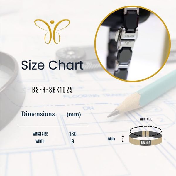 دستبند سرامیکی برندا با آهنربا و هماتیت