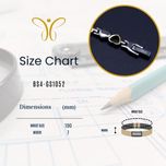 دستبند استیل ضد زنگ برندا با آهنربا، ژرمانیوم، یون منفی و مادون قرمز دور (FIR) قلبی