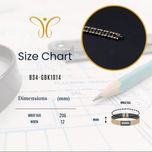 دستبند استیل ضد زنگ برندا با ژرمانیوم