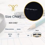 دستبند استیل ضد زنگ برندا با آهنربا، ژرمانیوم، یون منفی و مادون قرمز دور (FIR)BS4-S1067