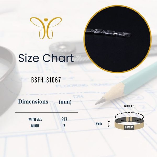 دستبند استیل ضد زنگ برندا با آهنربا، ژرمانیوم، یون منفی و مادون قرمز دور (FIR)BS4-S1067