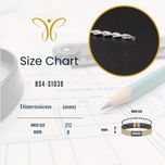 دستبند زنانه استیل ضد زنگ برندا، ژرمانیوم