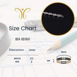 دستبند استیل ضد زنگ برندا با آهنربا، ژرمانیوم، یون منفی و مادون قرمز دور (FIR)BS4-GS1041