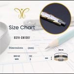 دستبند سرامیکی برندا با سنگ هماتیتBSFH-GW1061