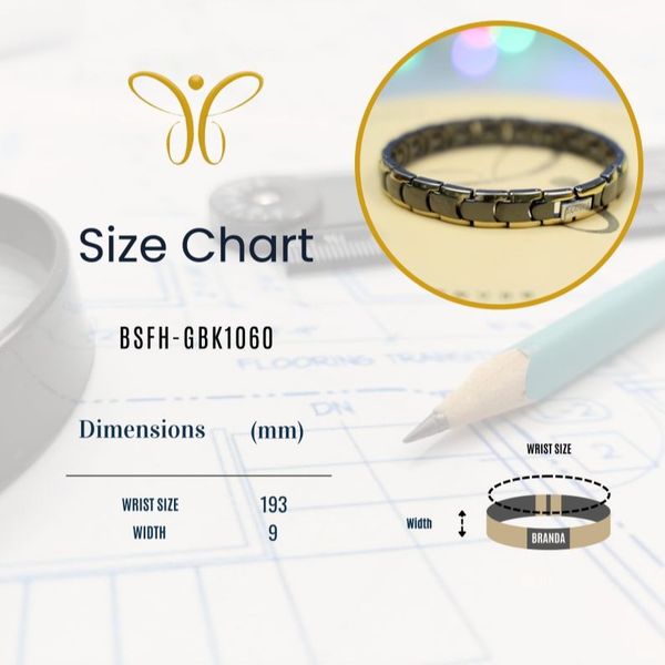 دستبند استیل ضد زنگ برندا با سنگ هماتیتBSFH-GBK1060