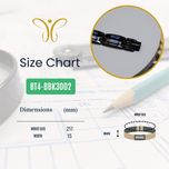 دستبند مردانه تیتانیومی برندا با آهنربا، ژرمانیوم، یون منفی و مادون قرمز دور (FIR)