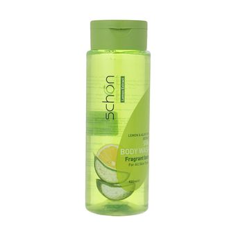 شامپو بدن لیمو و آلوئه ورا شون 420 میل|Schon Lemon And AloeVera Body Wash 420ml
