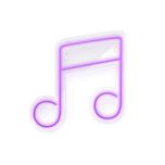 چراغ نئونی دیواری آرن تیم طرح نت موسیقی