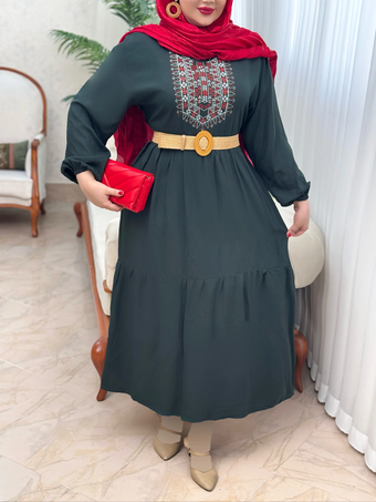 پیراهن نخی رامانا 3099