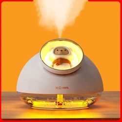 بخور سرد خرسی H2O – رطوبتسازی آرام و زیبا با طراحی عروسکی و چراغ خواب چند رنگ