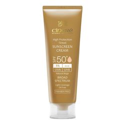 کرم ضد آفتاب رنگی سینره، SPF 50، مدل Natural Beige، مناسب انواع پوست با تنالیته متوسط و حجم 50 میلی‌لیتر، محافظت‌کننده در برابر