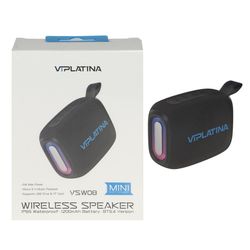 اسپیکر بی سیم ضدآب VIPLATINA مدل VSW08 5W - مشکی (گارانتی 18 ماه تعویض نیکان همراه)