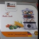 قبل خرید تماس بگیرید بخارپز آنالوگ سه طبقه 700 وات ناساالکتریک مدل NS-701