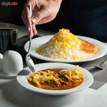 بشقاب خورش خوری چینی زرین ایران مدل هتلی 49 کد 20 درجه عالی بسته 6 عددی