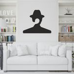 استیکر چوبی طرح مرد