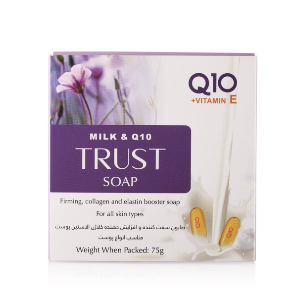صابون شیر و Q10 تراست